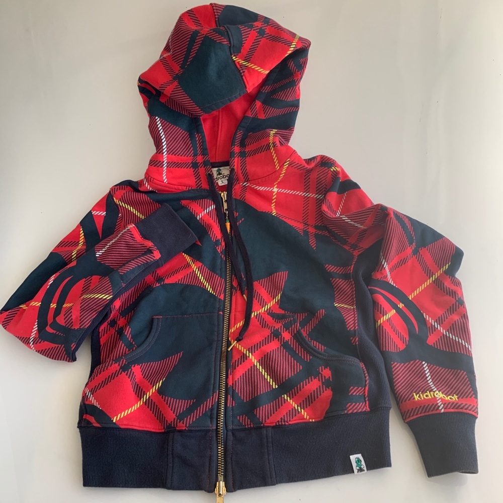 Kidrobot hoodie L limited edition Bape Kaws robot